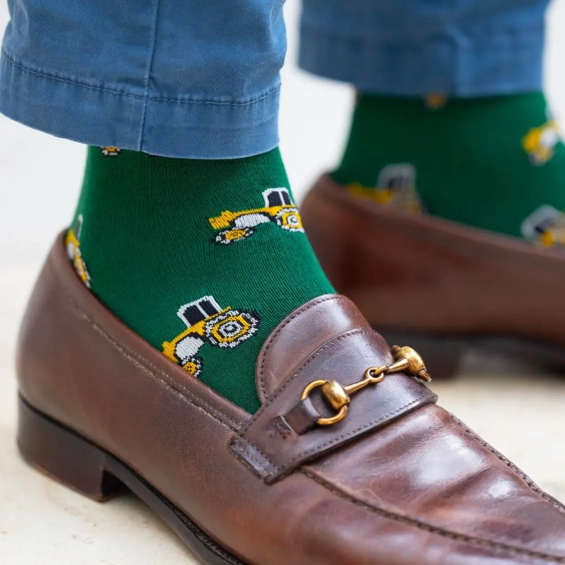 Tractor Bamboo Socks (Comfort Cuff) - Image 3