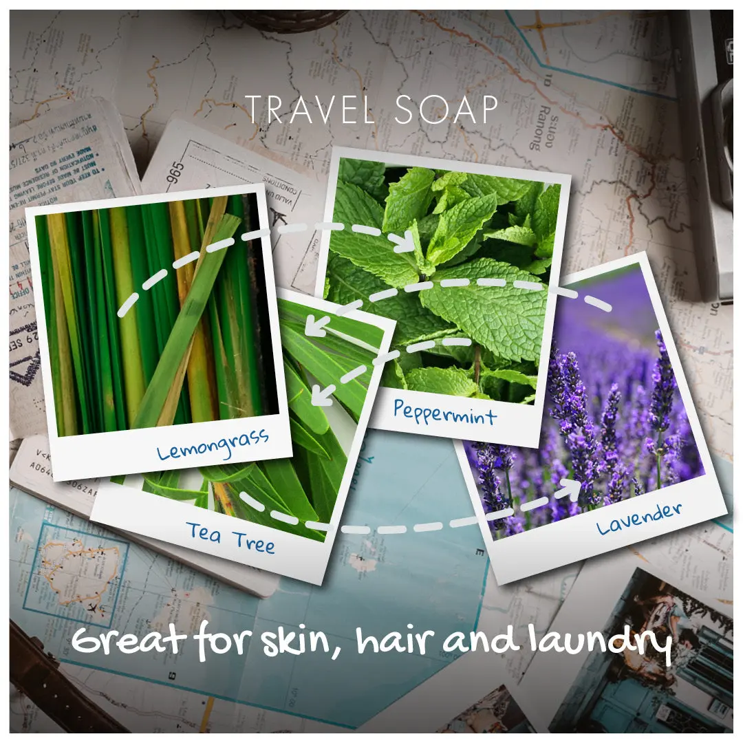 Travel Bar - Lemongrass, Lavender, Tea Tree & Peppermint - Image 3
