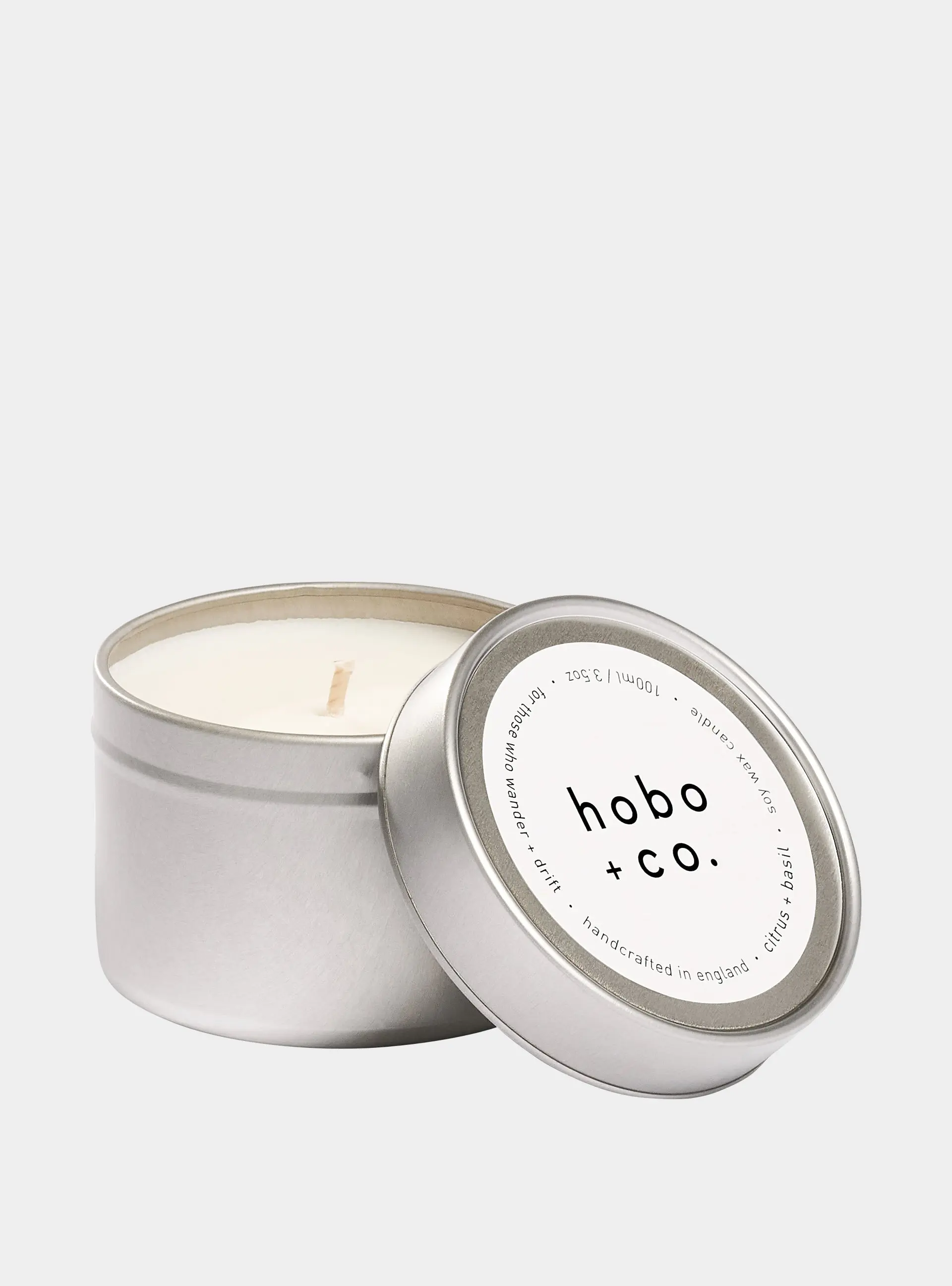 Travel Size Citrus and Basil Candle