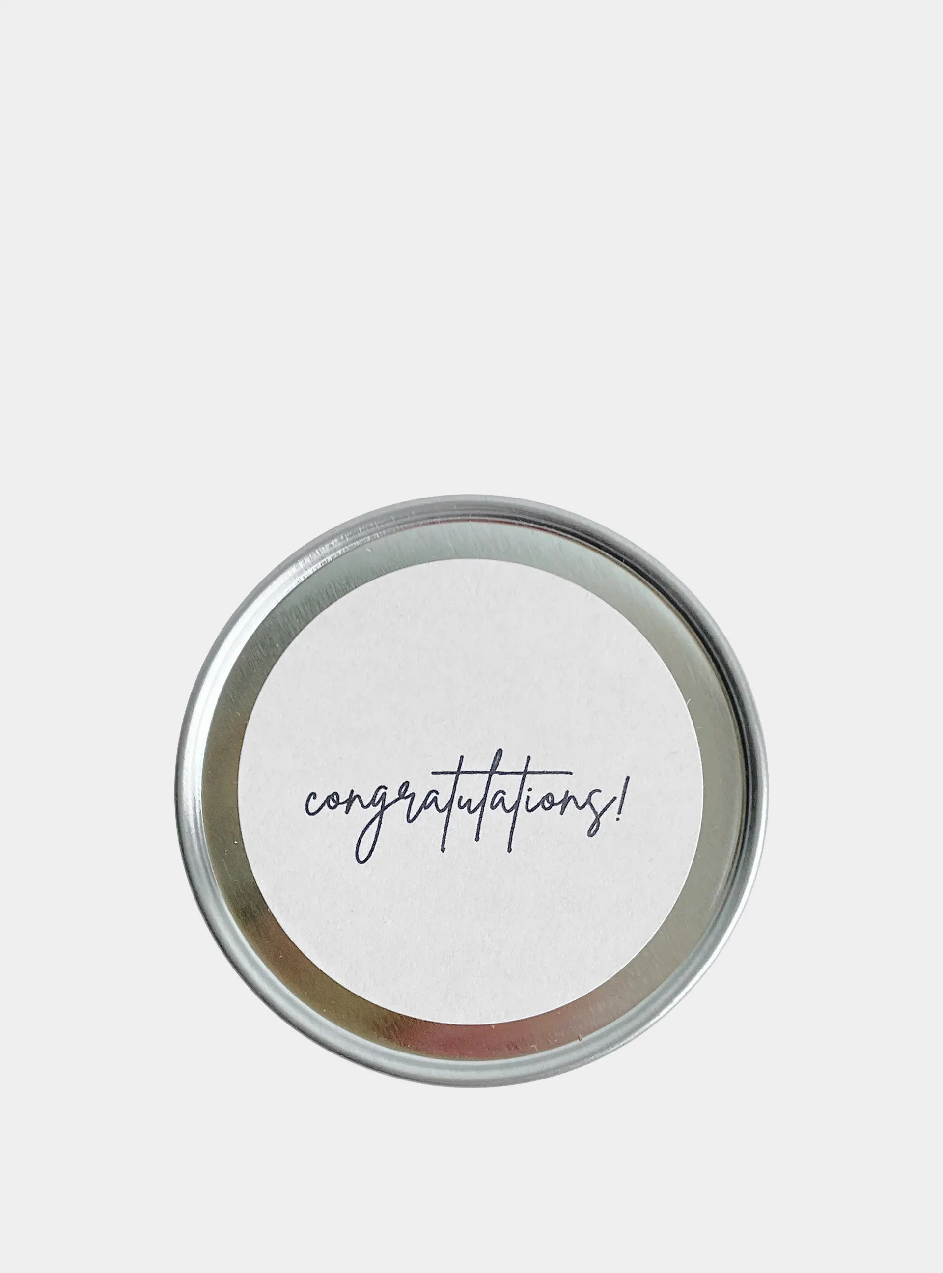 Travel Size 'Congratulations' Candle