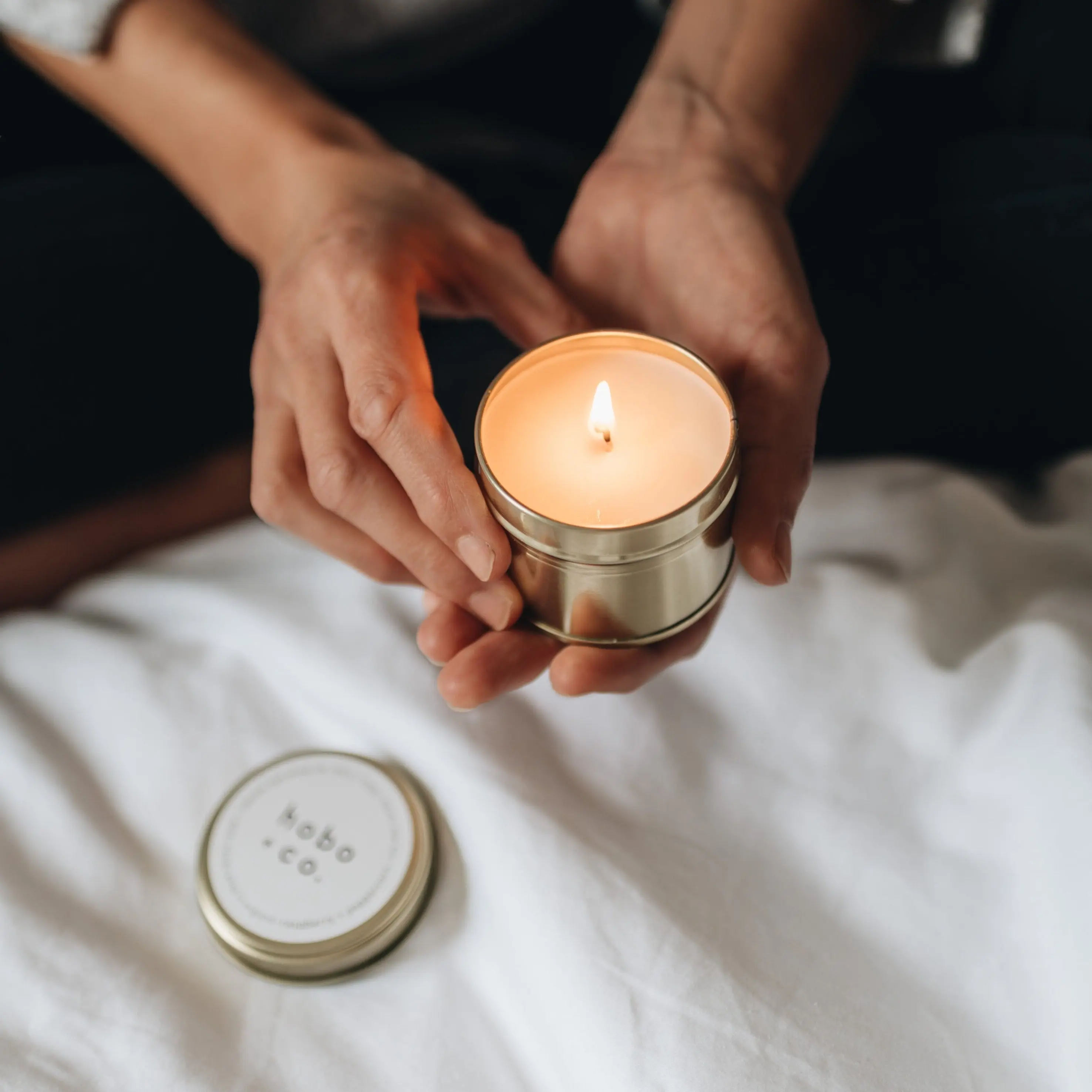 Travel Size Frankincense and Myrrh Candle - Image 3