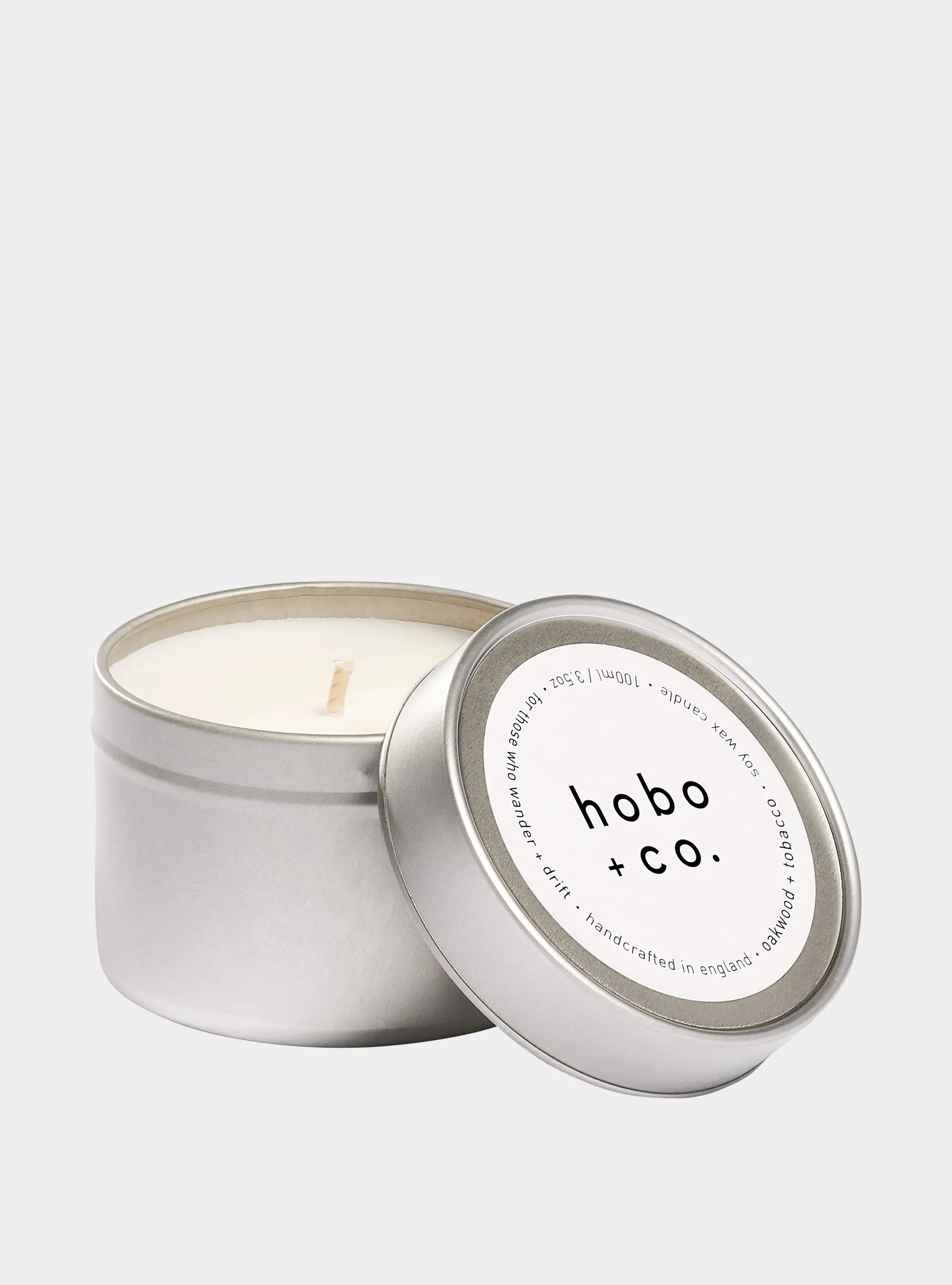 Travel Size Oakwood and Tobacco Candle