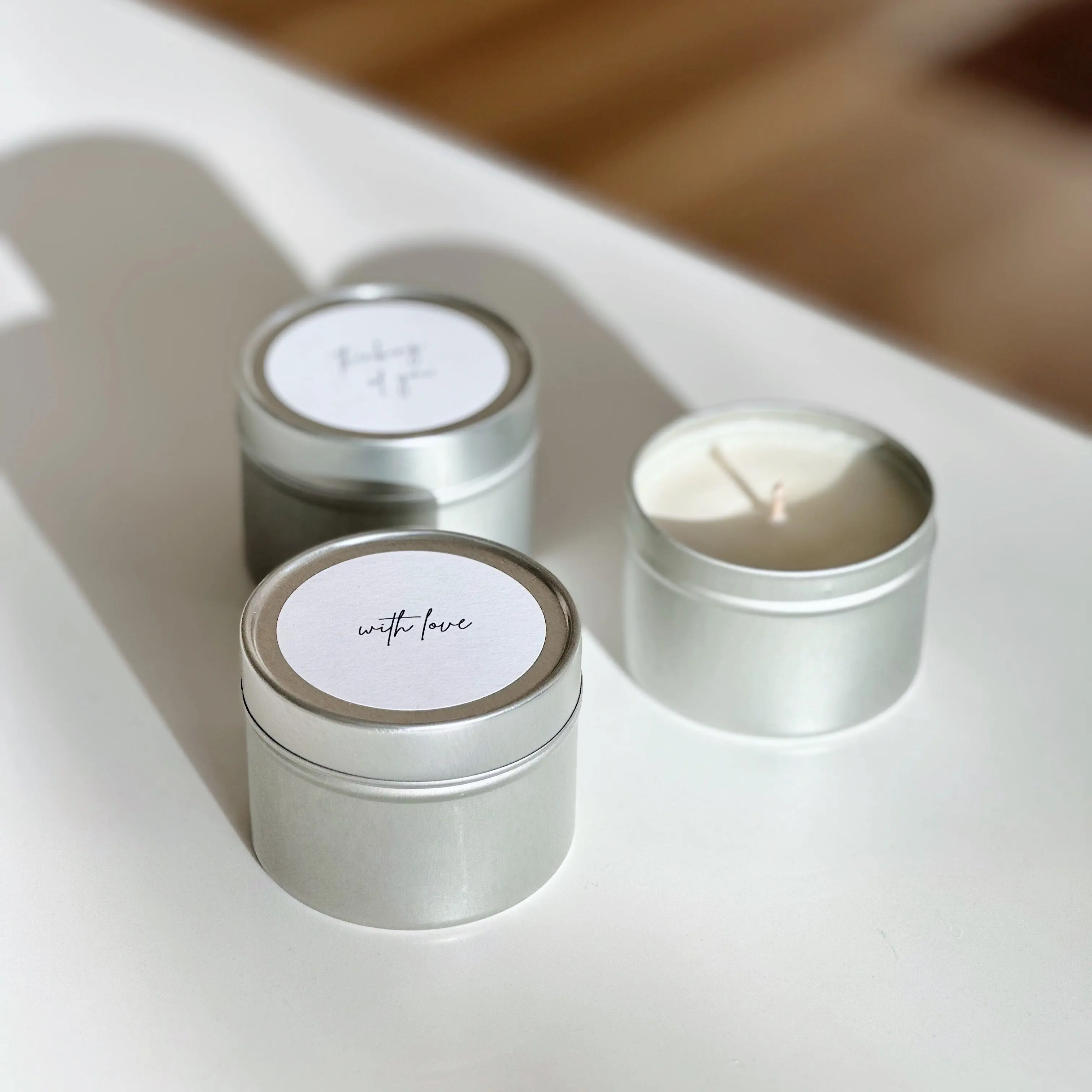 Travel Size 'With Love' Candle