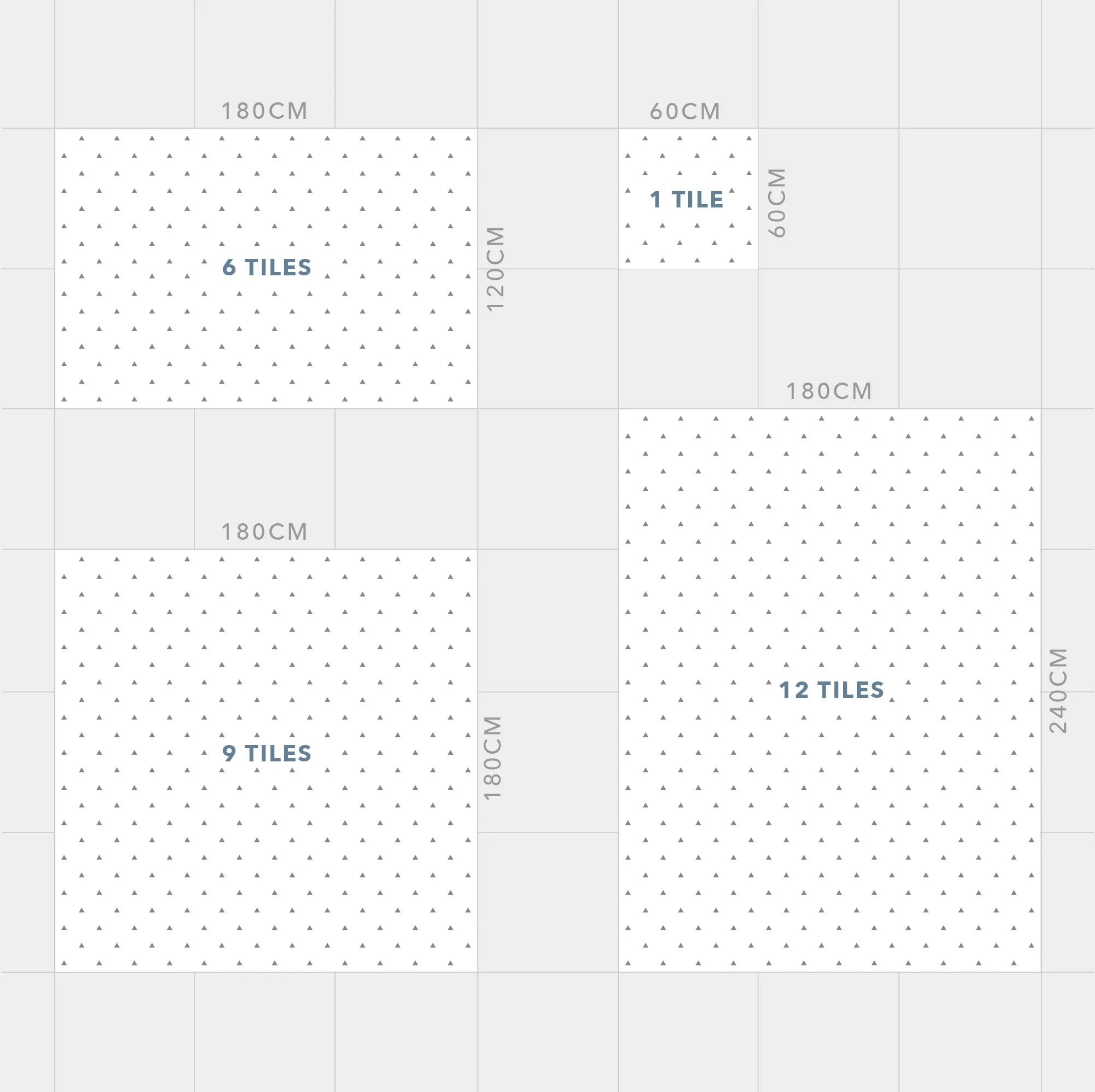 Triangle Playmat Set in White - Image 11