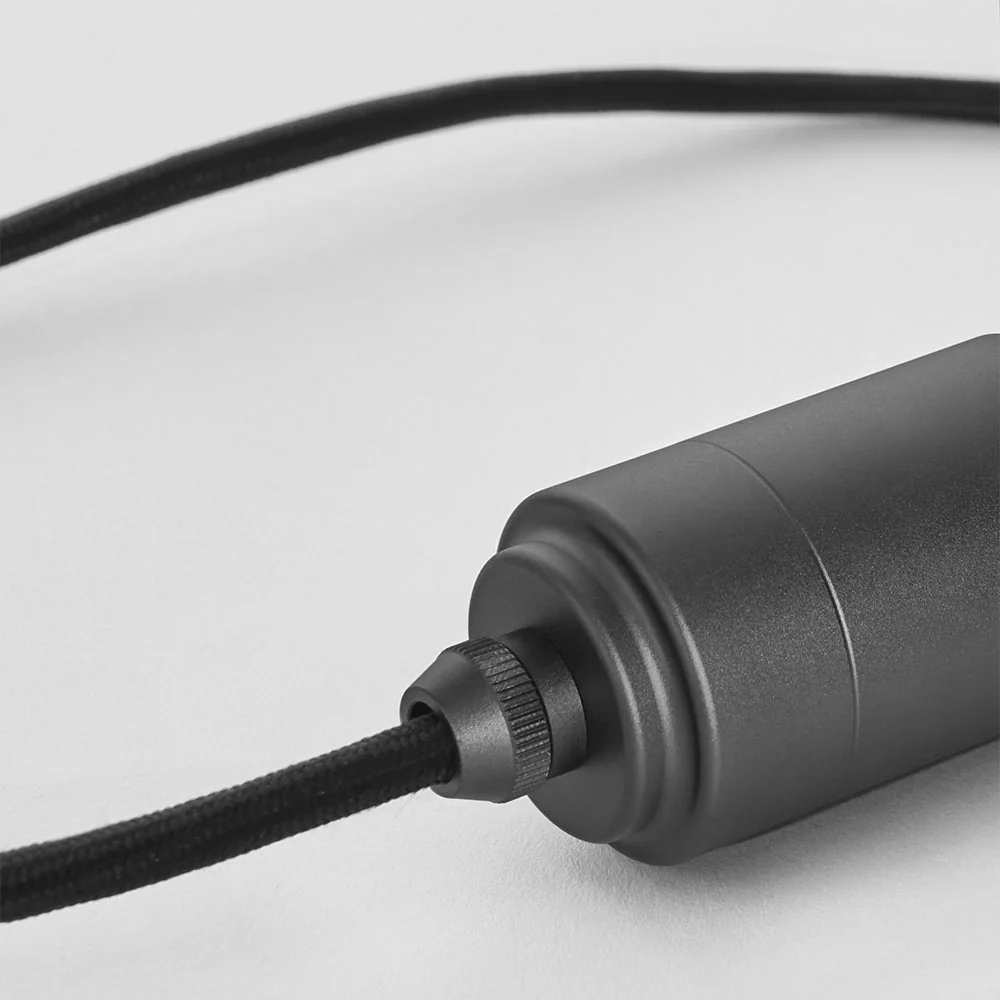 Triple Pendant in Graphite - Black Canopy - Image 5