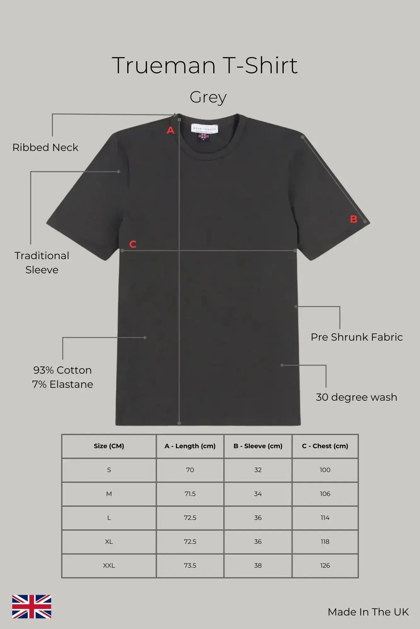 Trueman T-Shirt - Grey - Image 6