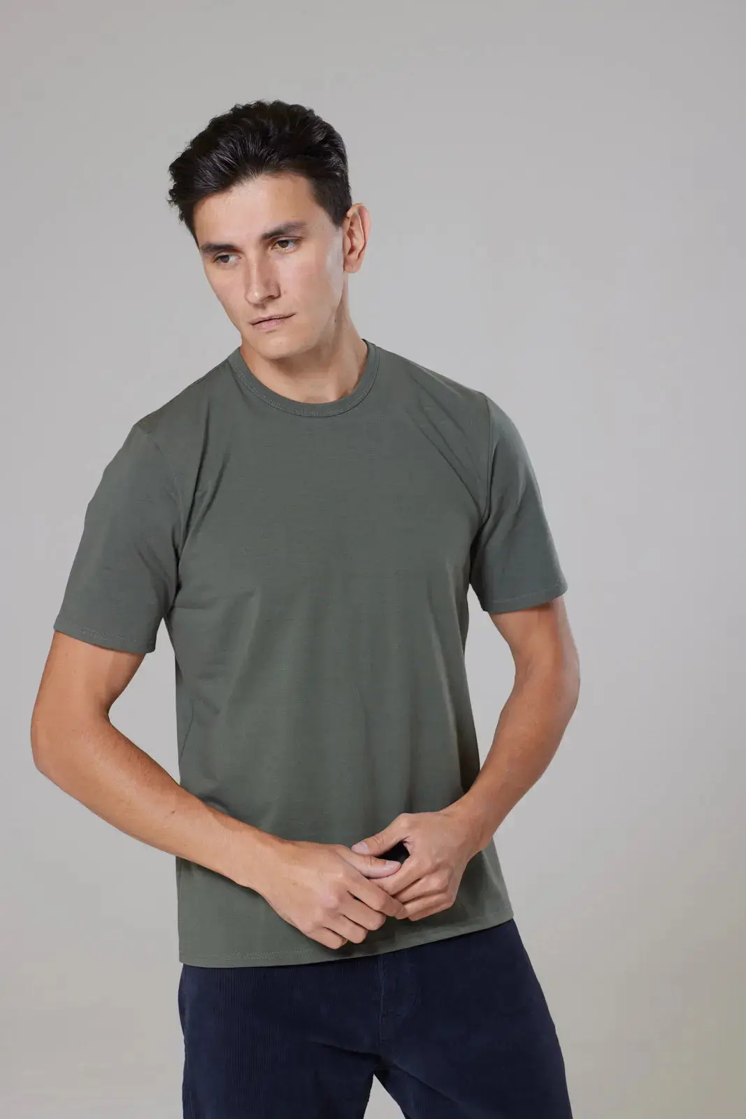Trueman T-Shirt - Olive - Image 2