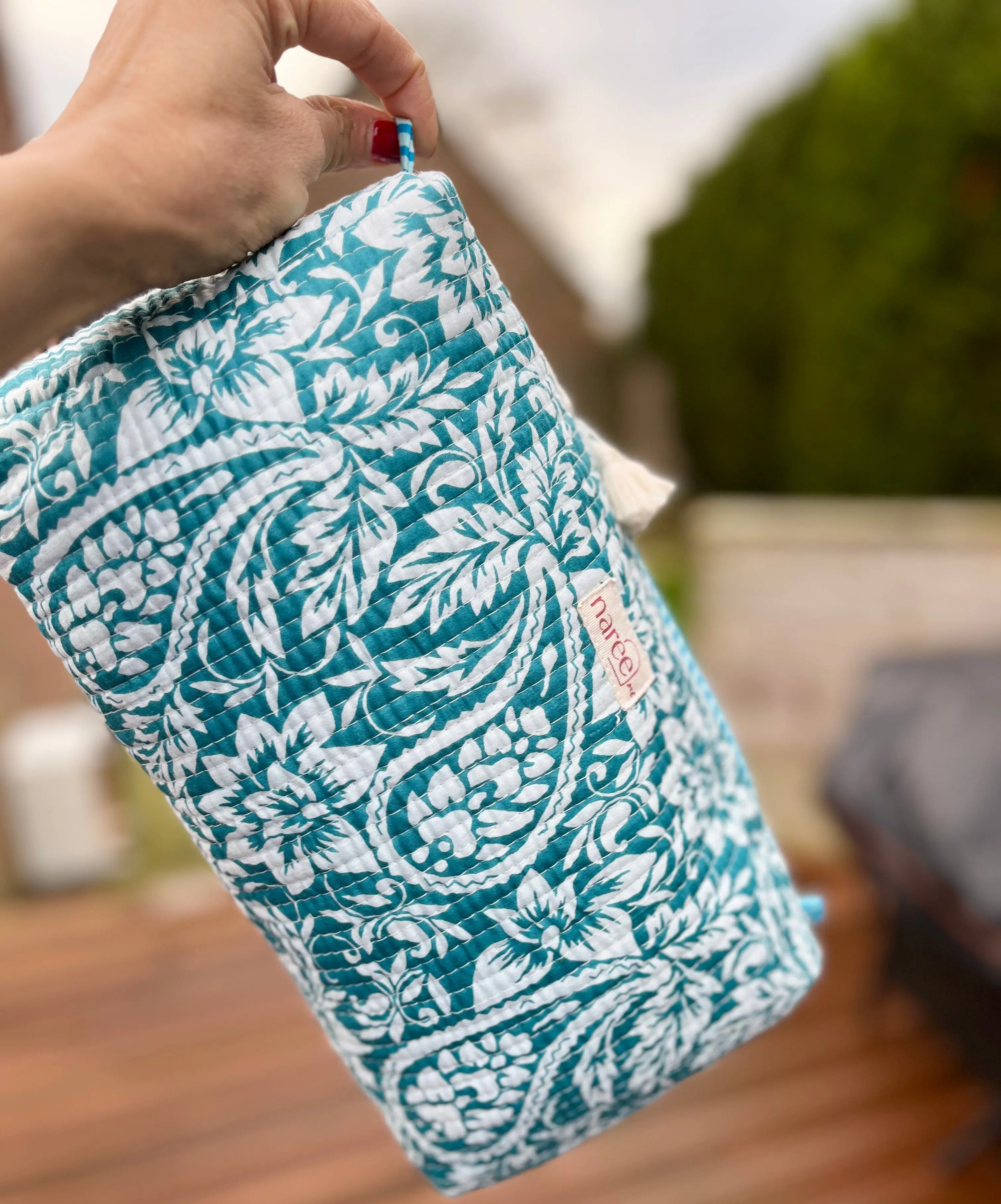 Tulsi Quilted Make Up Bag - Image 3