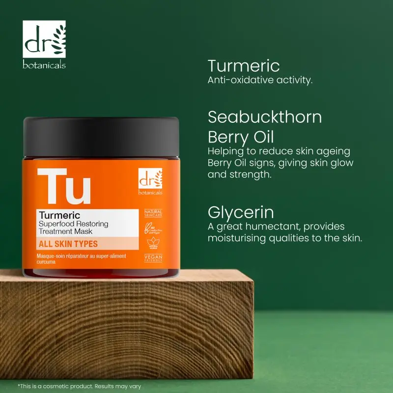 Turmeric Superfood Restoring Treatment Mask 60ml - Image 5