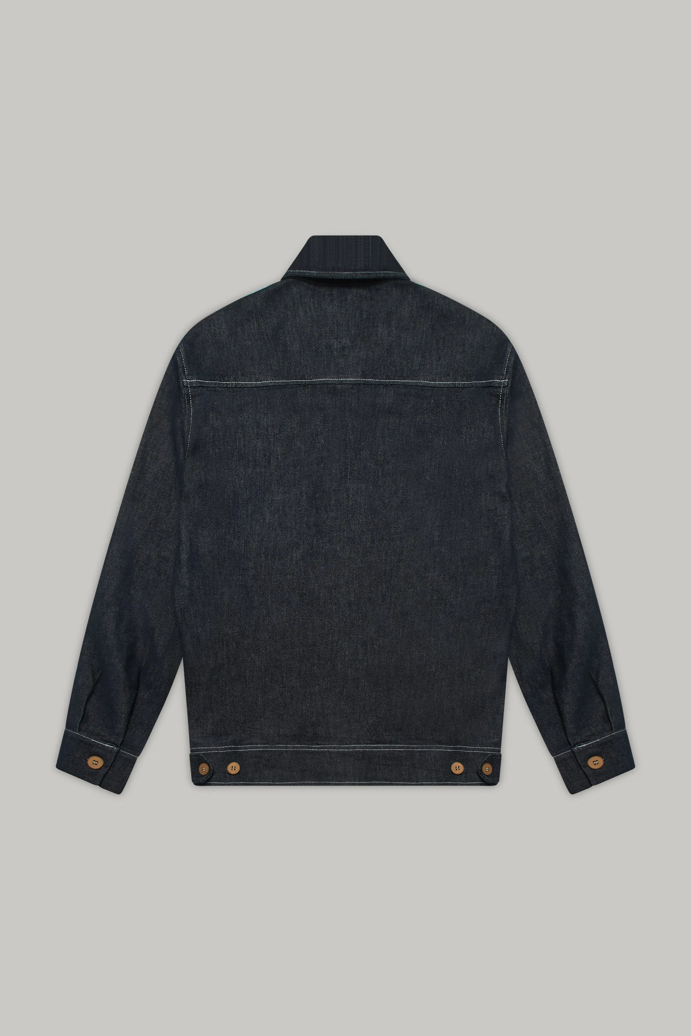 Turner Long Sleeve Shacket - Denim Stay Blue - Image 11