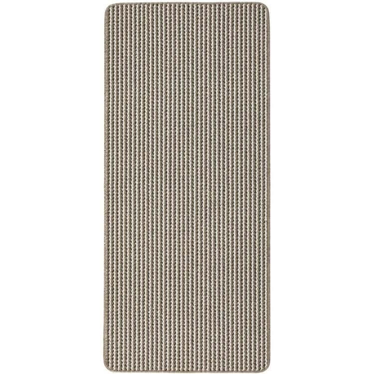 Twist Stripe Washable Mat and Runner Beige - Image 4