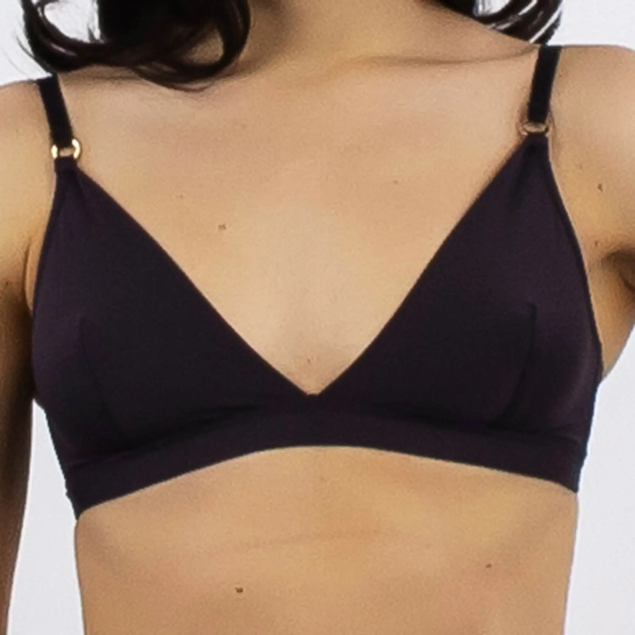 ULTRA Soft Triangle Bralette Black - Image 2