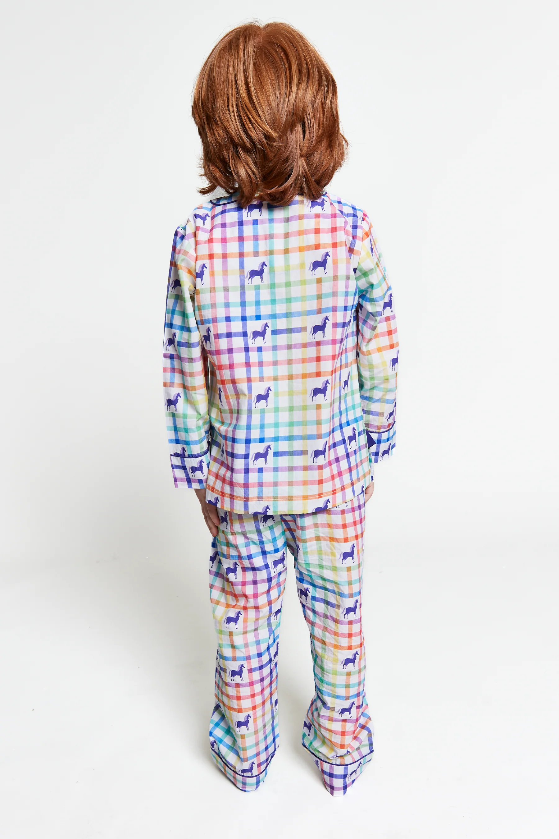 unicorn mosaic Kids Organic Cotton Pyjama Trouser Set - Image 5