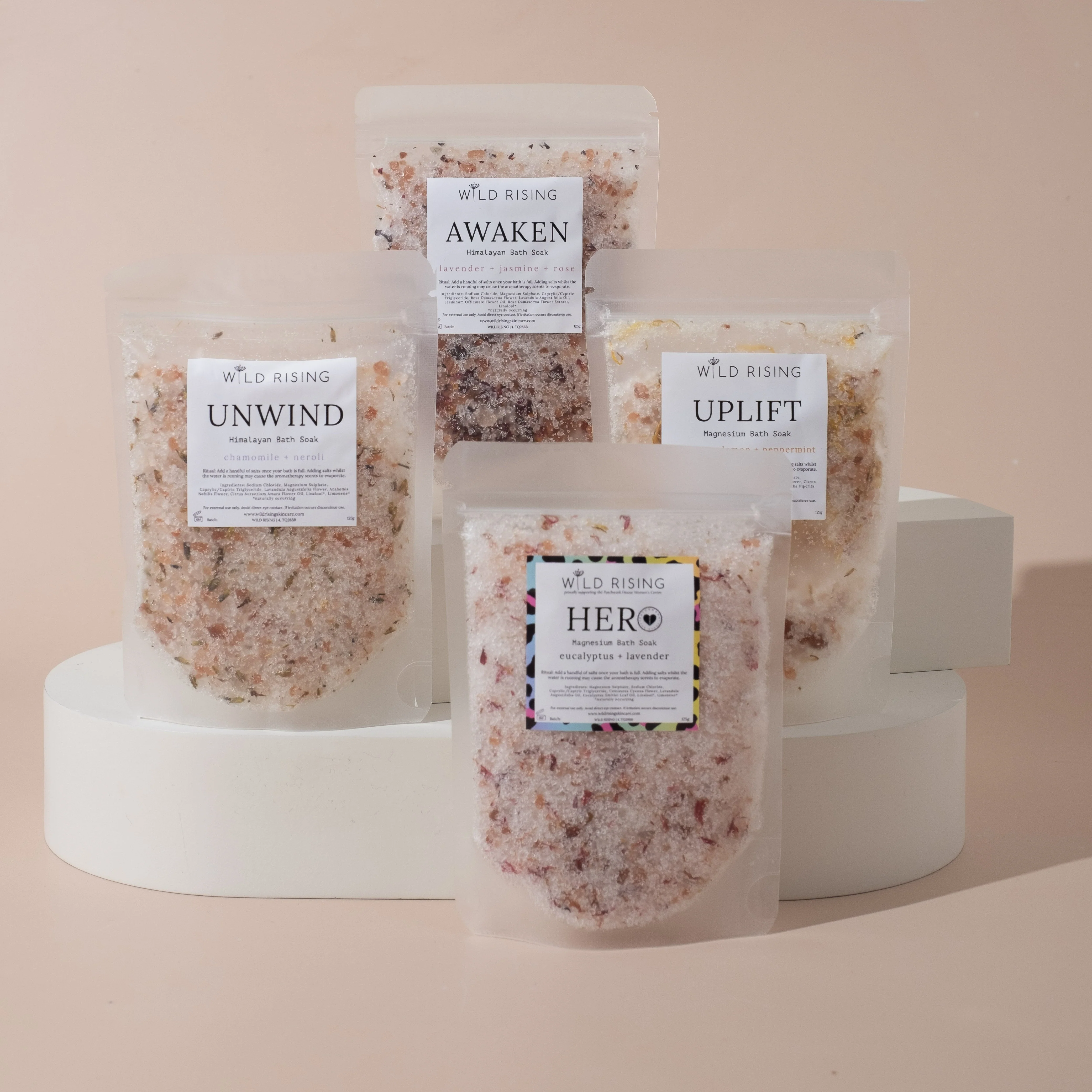 Unwind - Chamomile and Neroli Bath Salts 125g - Image 4