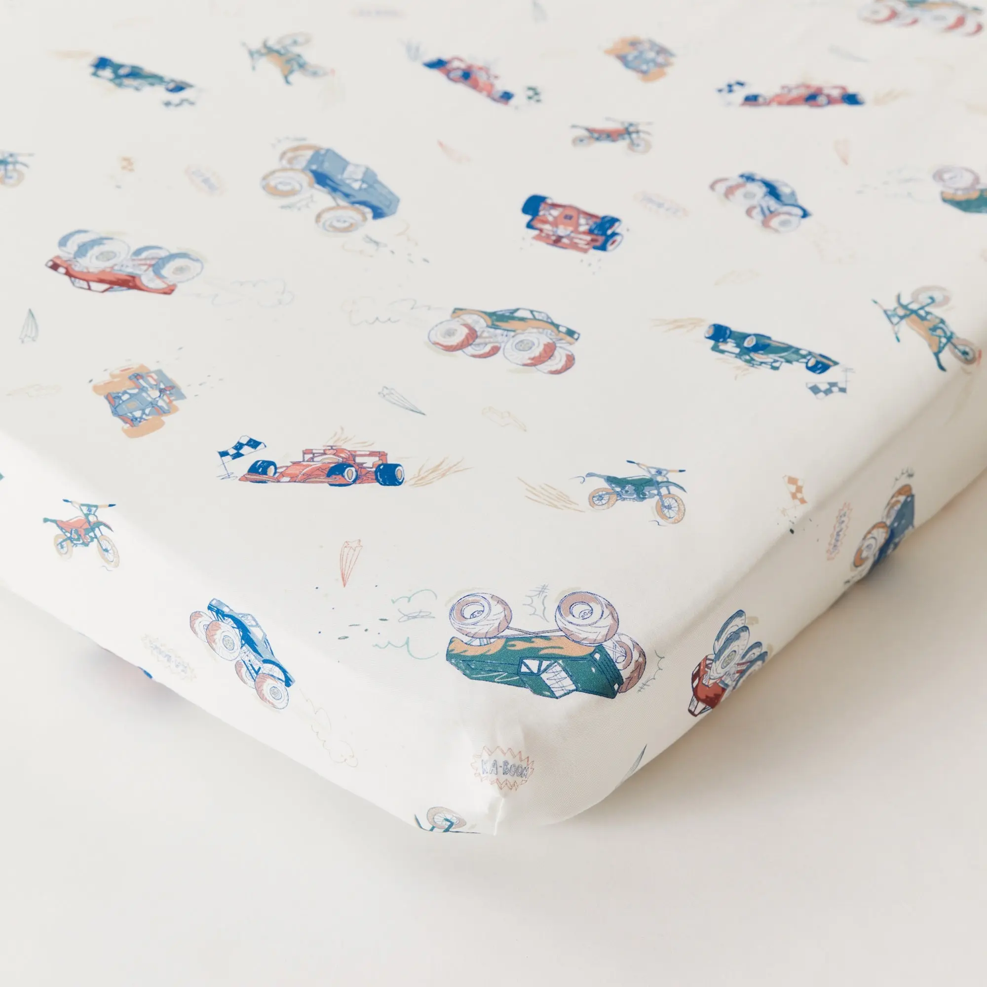 Vehicles Organic Cotton Fitted Sheet - Image 4