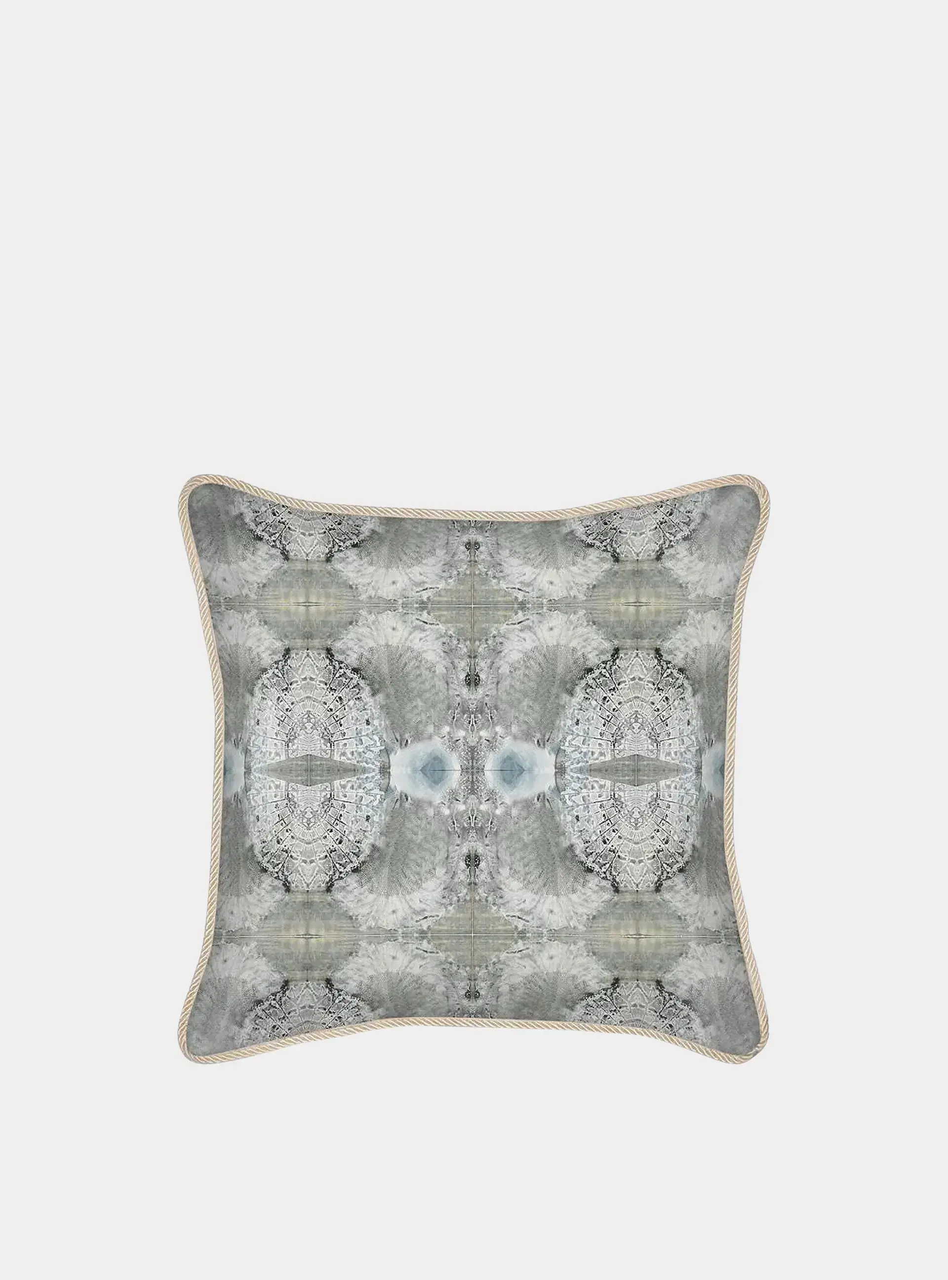 Velvet Cushion - Lace Fan Design