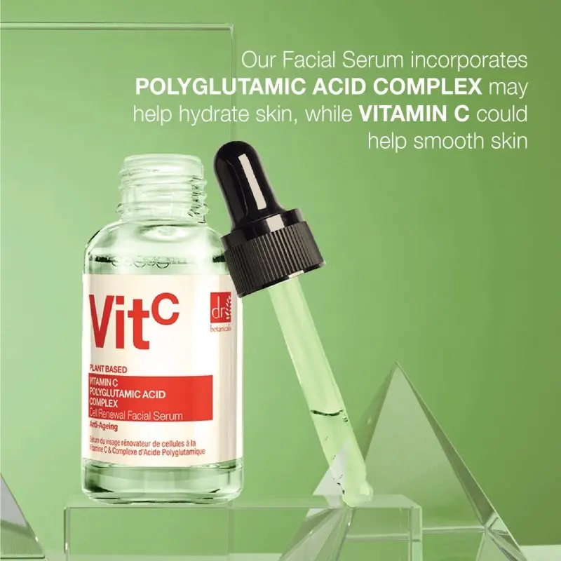 Vitamin C 3% & Polyglutamic Acid Complex 1% & Brightening Facial Serum 30ml - Image 5