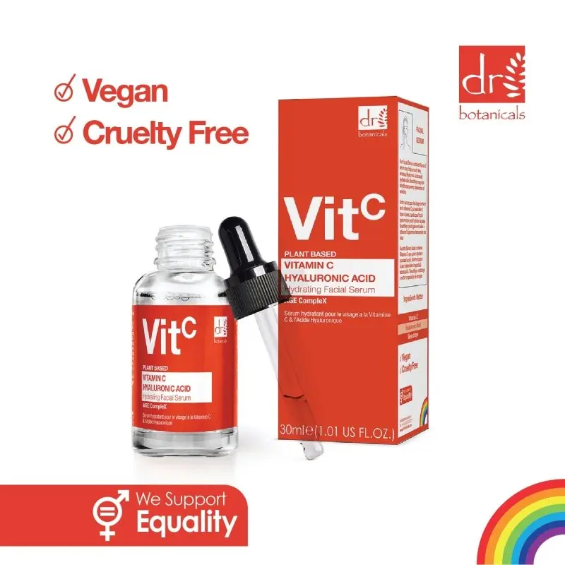 Vitamin C 5% & Hyaluronic Acid 2% Hydrating Facial Serum 30ml - Image 4