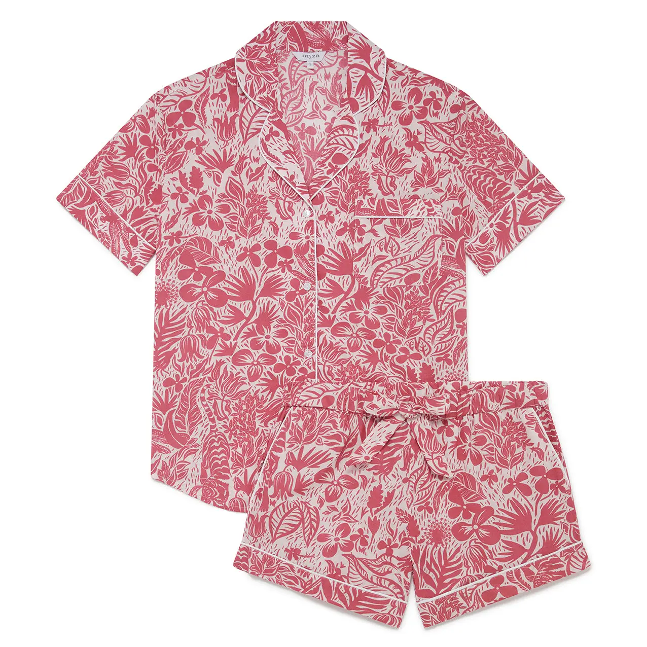 Viva Oasis Women's Short Sleeve Organic Cotton Pyjama Short Set - Image 4