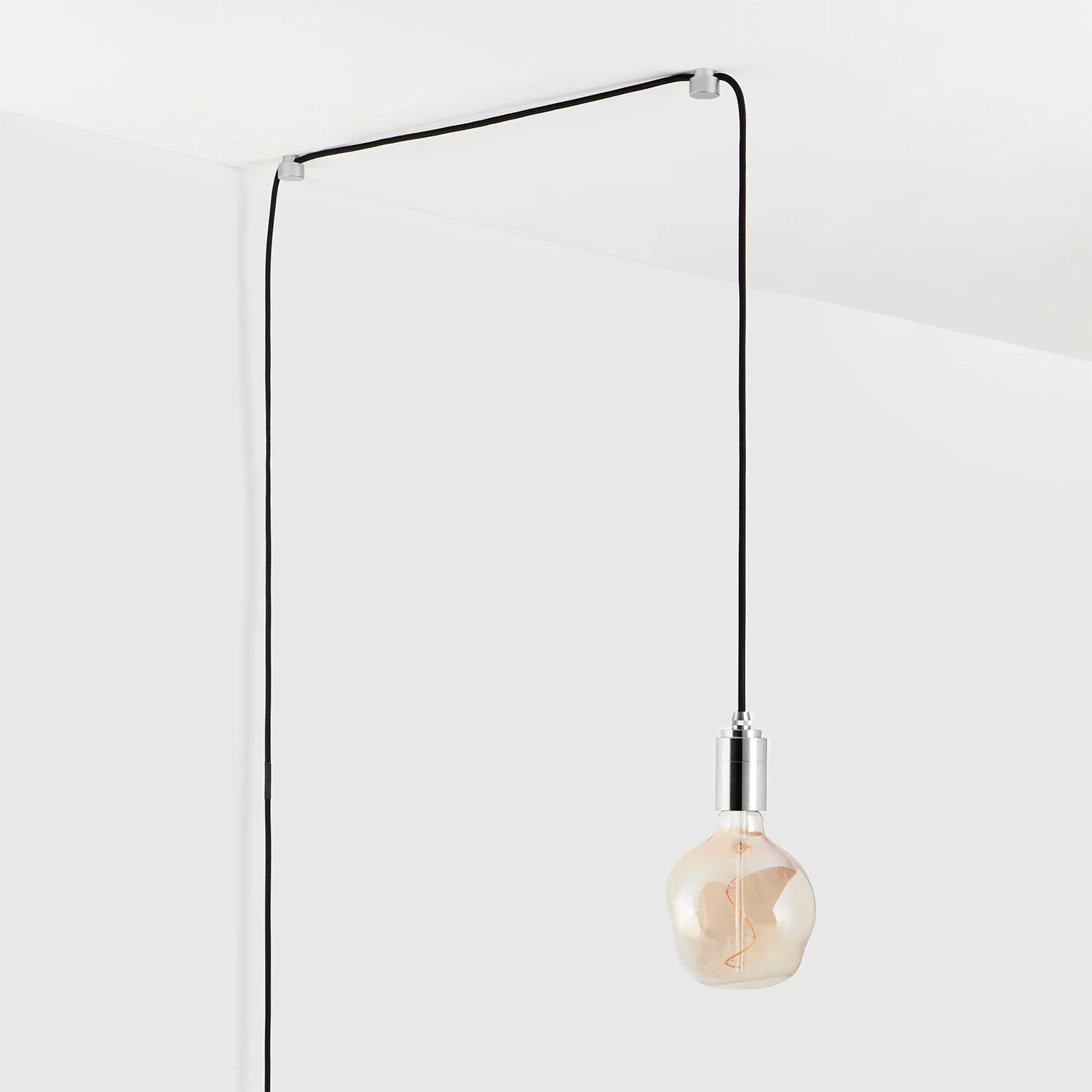 Voronoi I Plug-In Pendant Light in Stainless Steel - Image 7