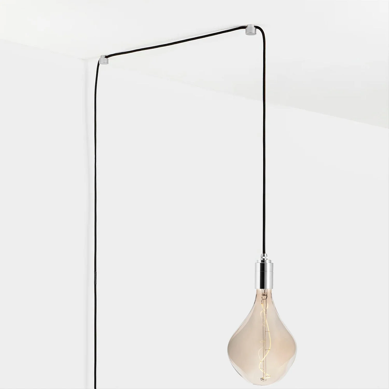 Voronoi II Plug-In Pendant Light in Stainless Steel
