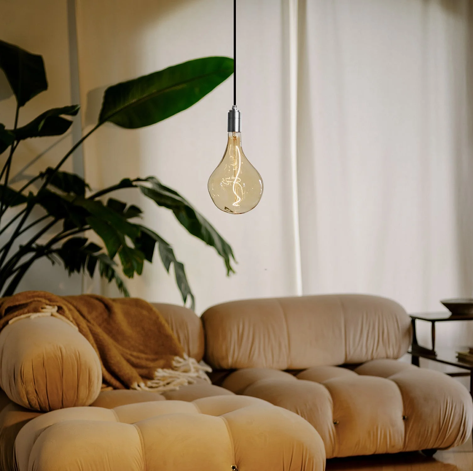 Voronoi II Plug-In Pendant Light in Stainless Steel - Image 2