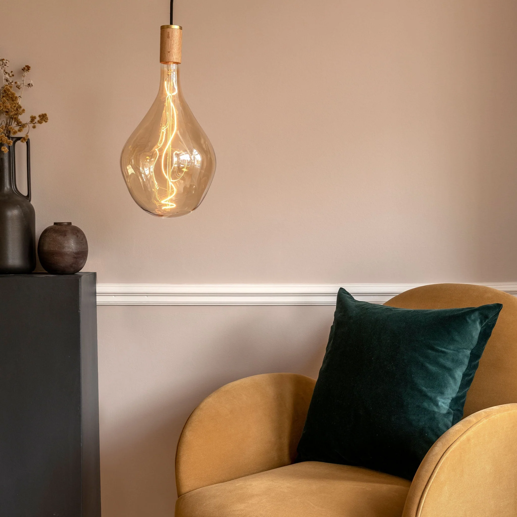 Voronoi III Pendant Light in Oak - Image 2