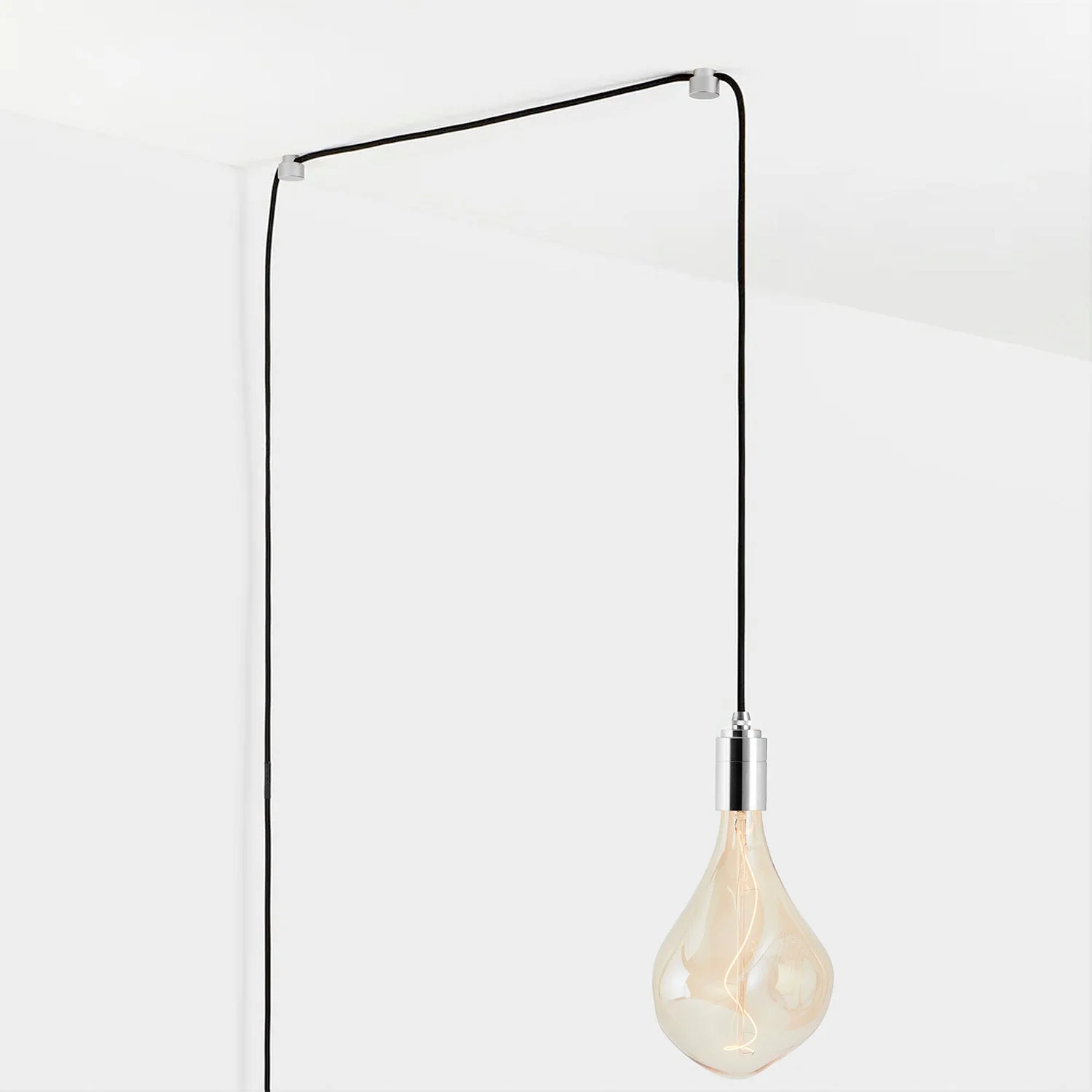 Voronoi III Plug-In Pendant Light in Stainless Steel