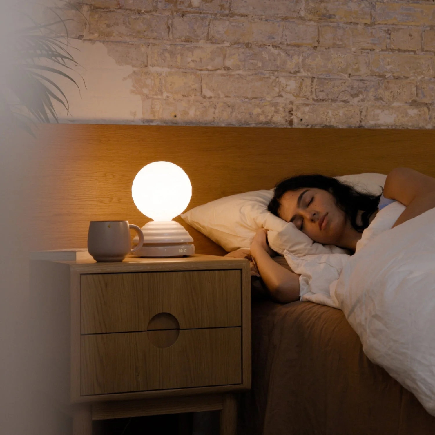 Wake Sleep Light in Pebble White - Image 3