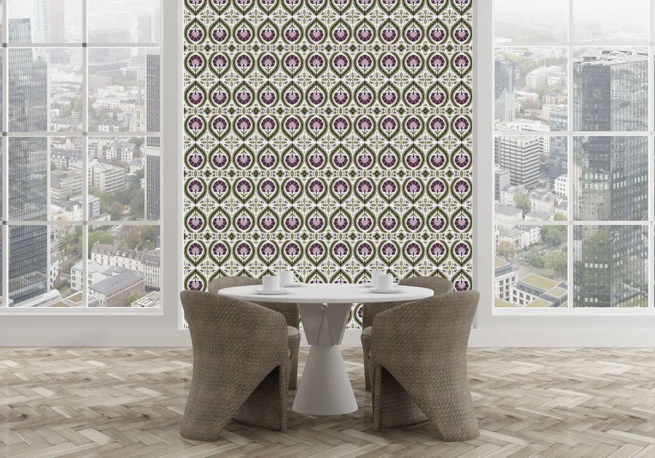 Wallpaper Acanthus and Wreath Grape on White - £37.50 per sq metre - Image 2