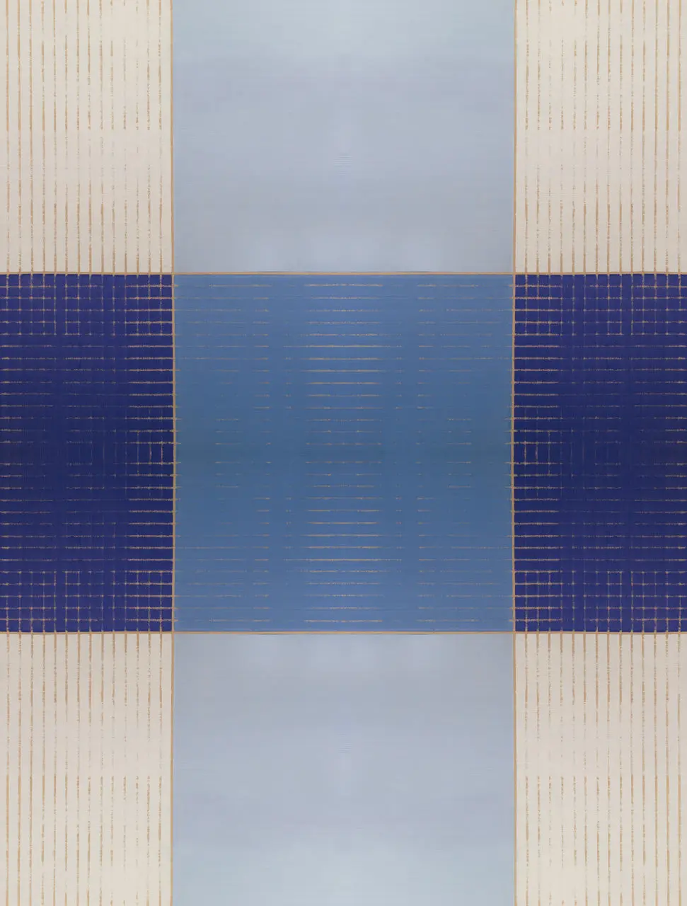 Wallpaper Blue Gingham - £37.50 per sq metre - Image 3