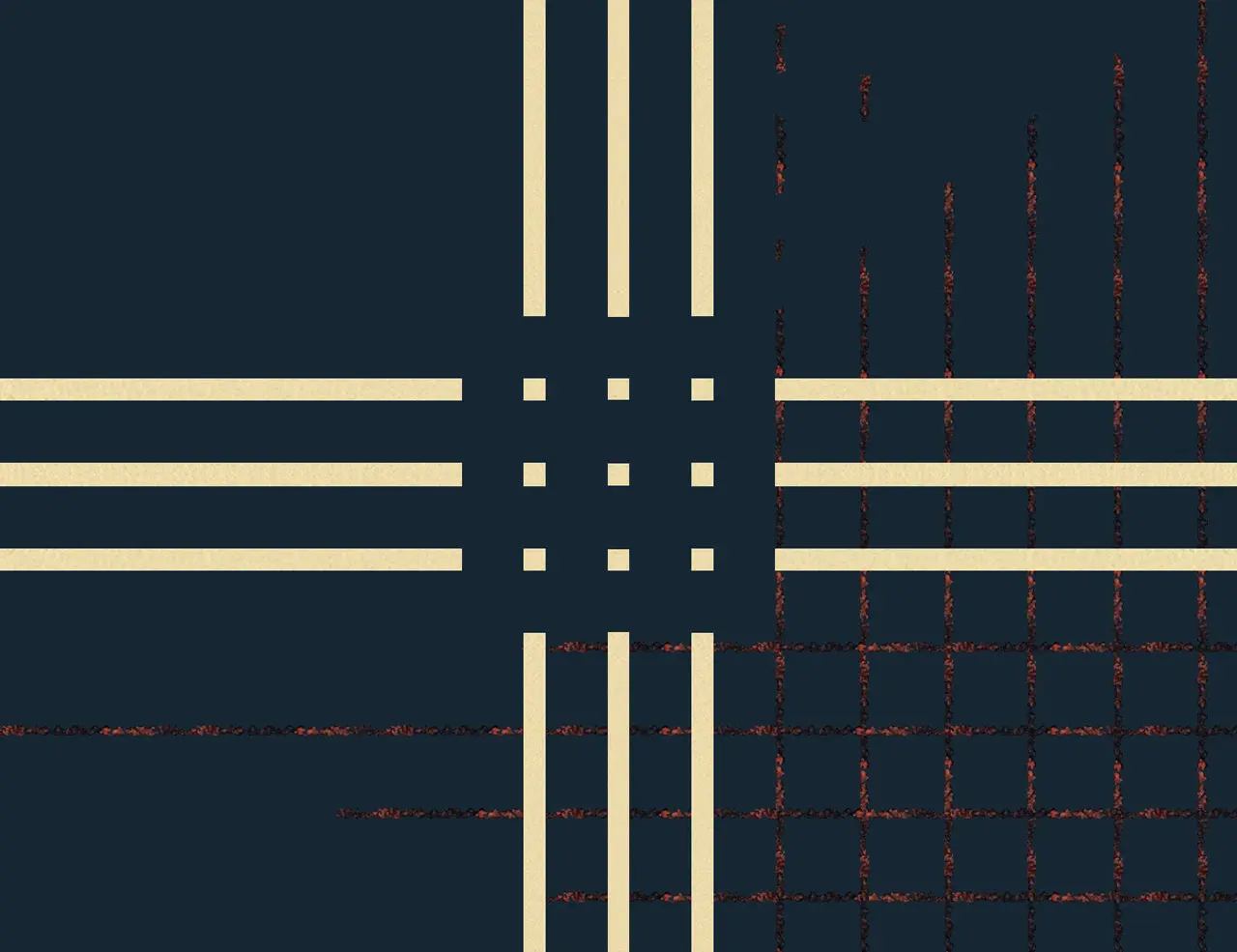 Wallpaper Grid 7 Navy Blue - £37.50 per sq metre - Image 3