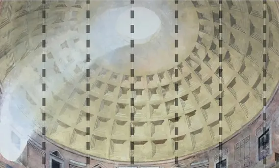 Wallpaper Mural of the Pantheon Dome - £50 per sq metre. - Image 5