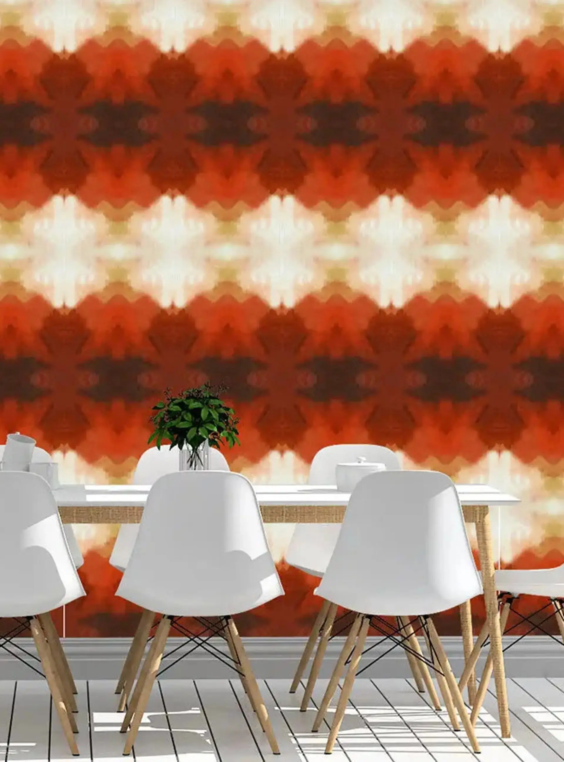 Wallpaper Orange Clouds - £37.50 per sq metre