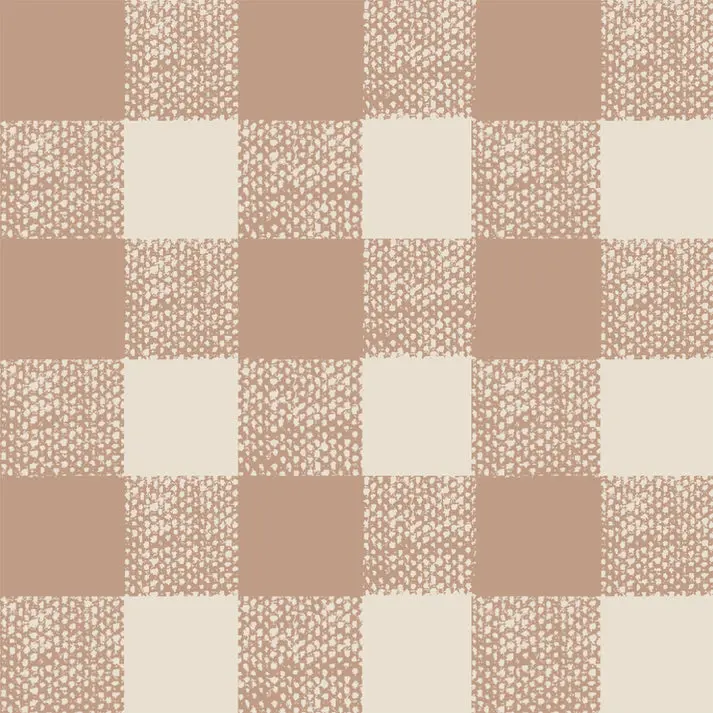 Warm Clay Gingham Wallpaper - Image 2