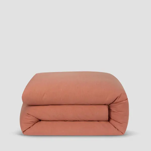 Warm Clay Linen & Cotton Blend Duvet Cover - Image 6