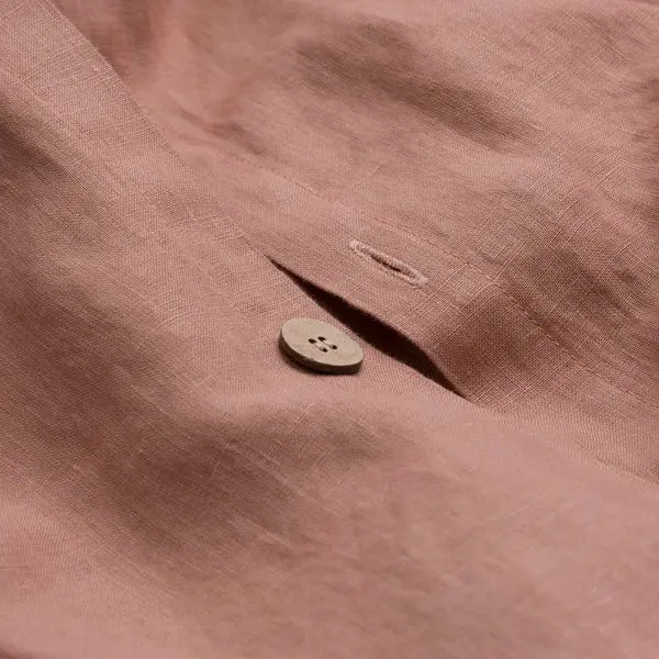 Warm Clay Linen Fitted Sheet - Image 2