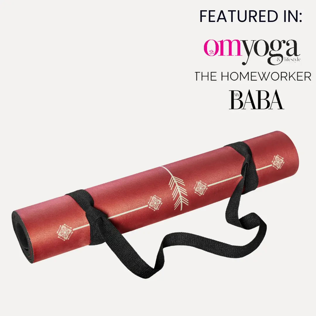 Warrior Red Velvet - Sustainable Yoga Mat - Image 3