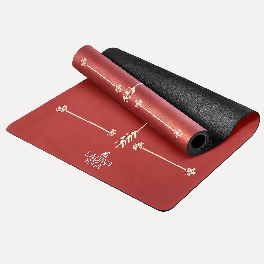 Warrior Red Velvet - Sustainable Yoga Mat - Image 8