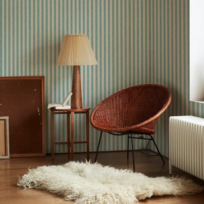 Wasabi Pembroke Stripe Wallpaper - Image 4