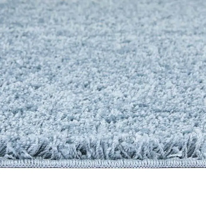 Washable Blue Shaggy Rug - Image 4