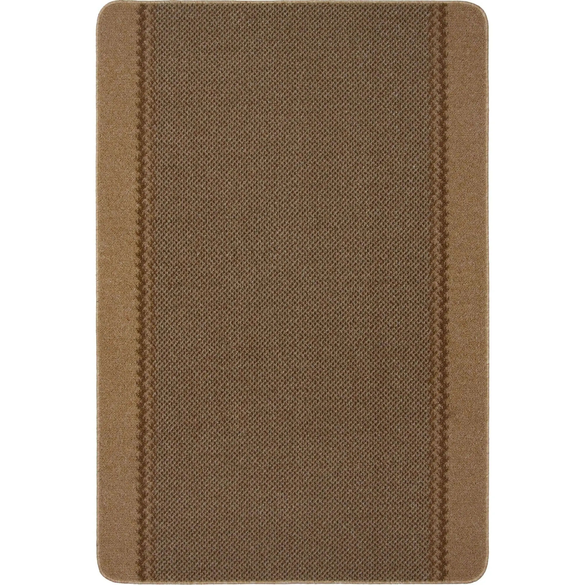 Washable Bordered Beige Rug | 116B - Image 10