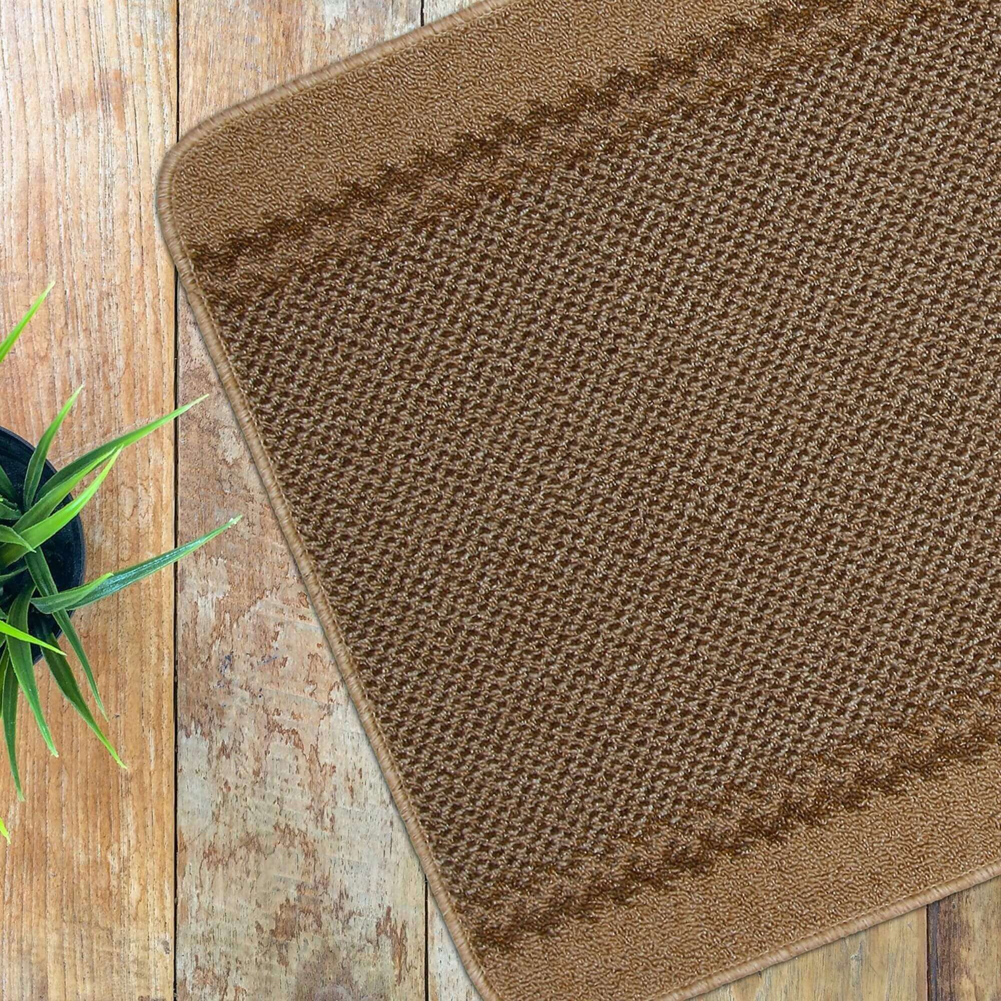 Washable Bordered Beige Rug | 116B - Image 3