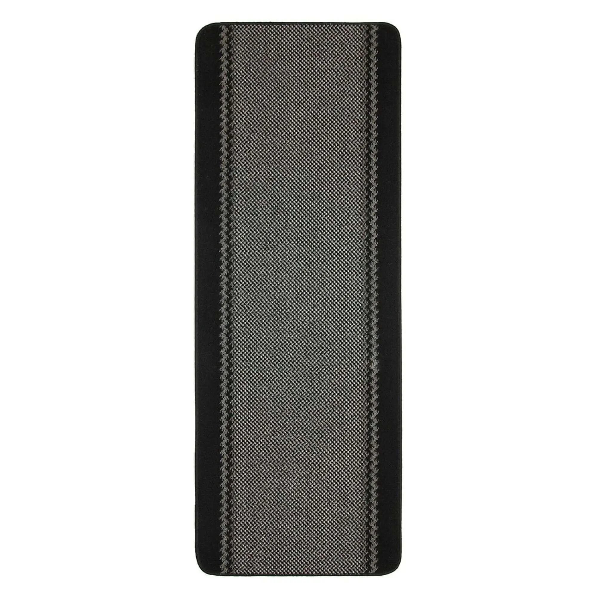 Washable Bordered Black Rug | 116Bl - Image 3