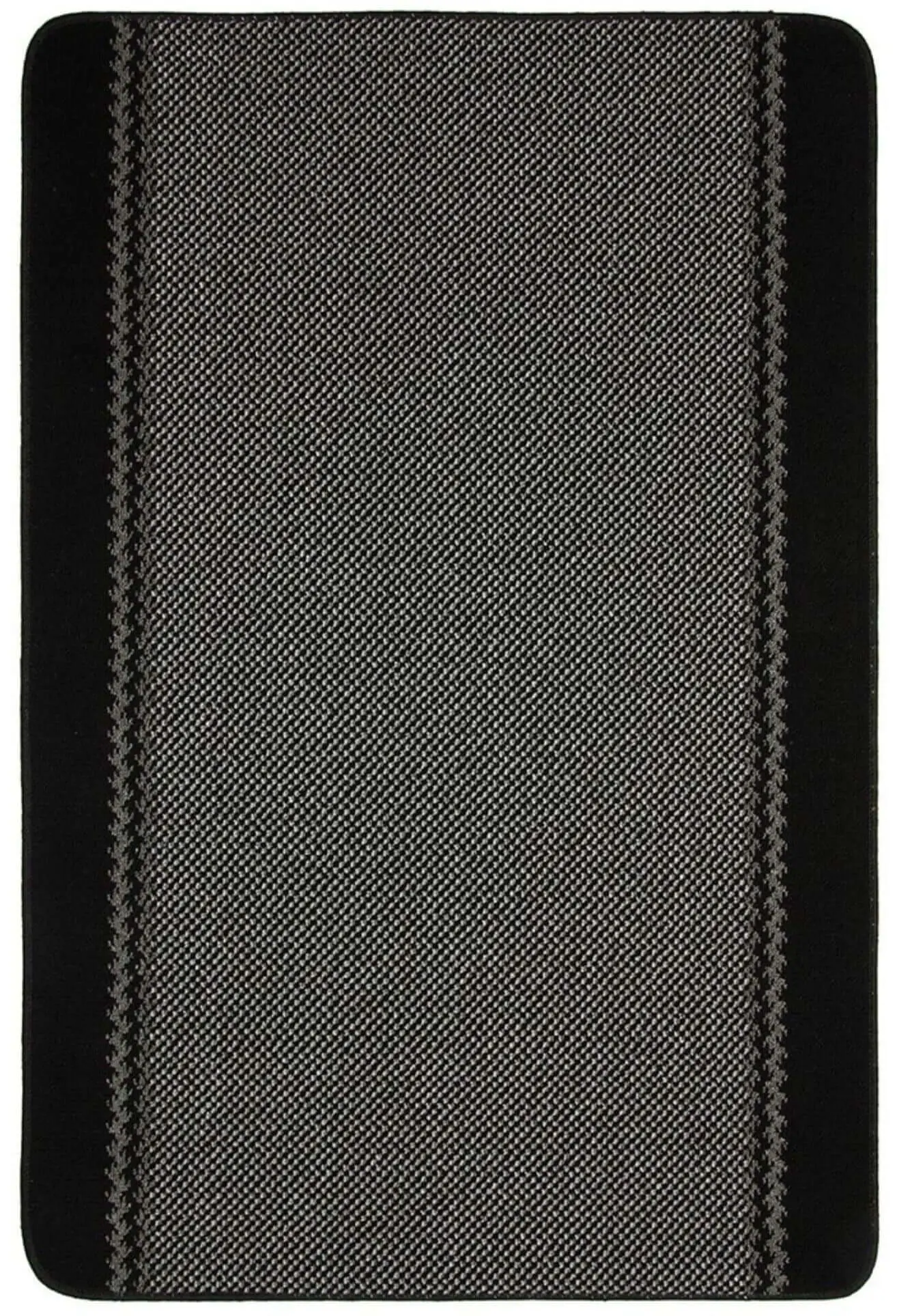 Washable Bordered Black Rug | 116Bl - Image 8