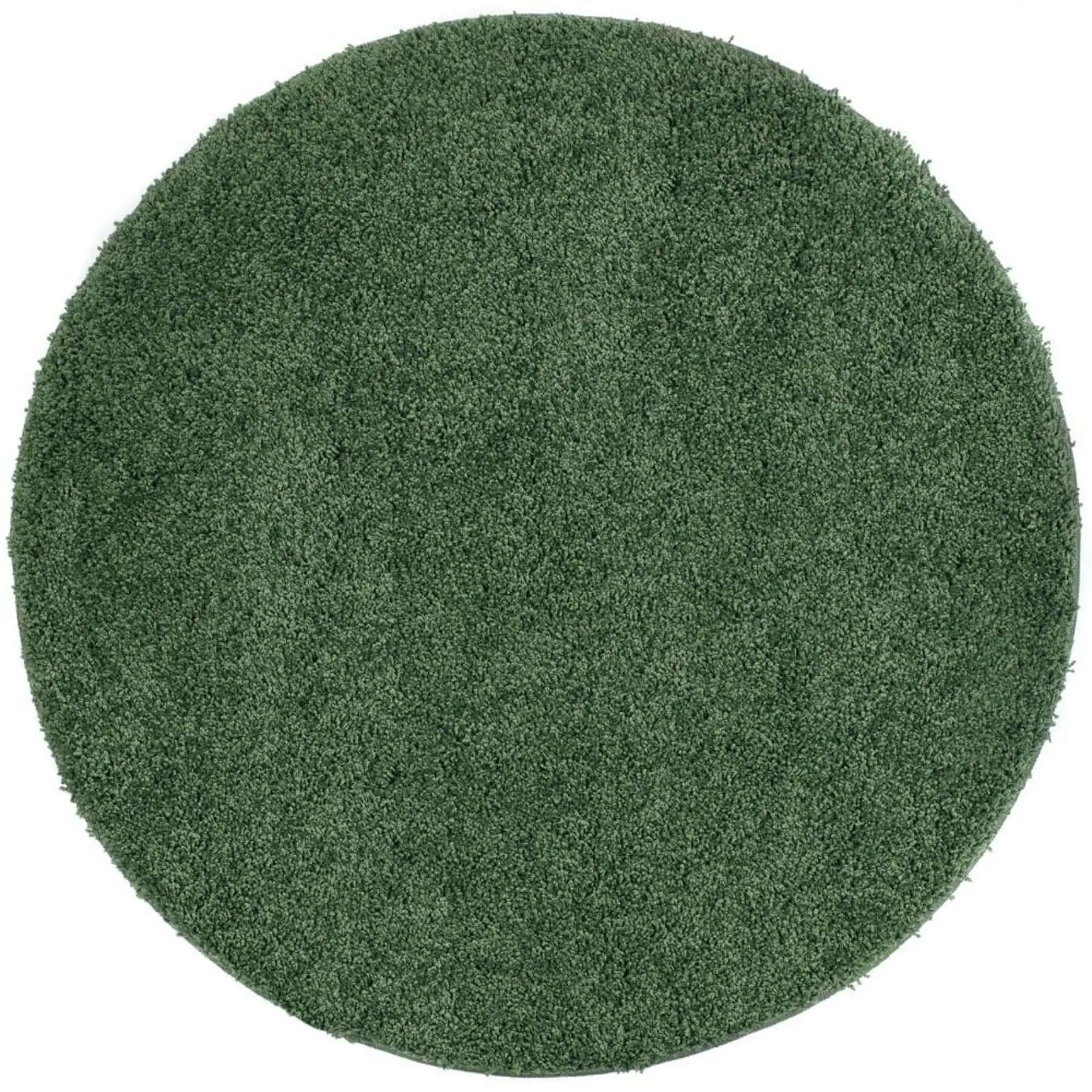 Washable Forest Green Shaggy Rug - Image 3