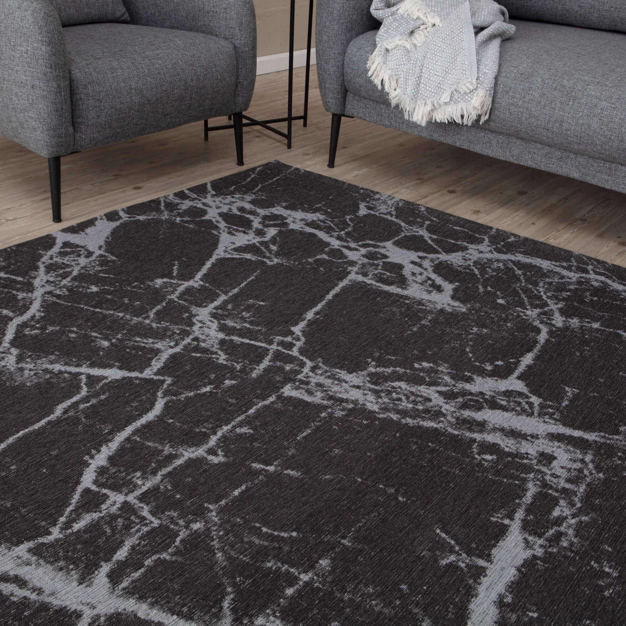 Washable Rug Carina Dark Grey | 6952D - Image 5