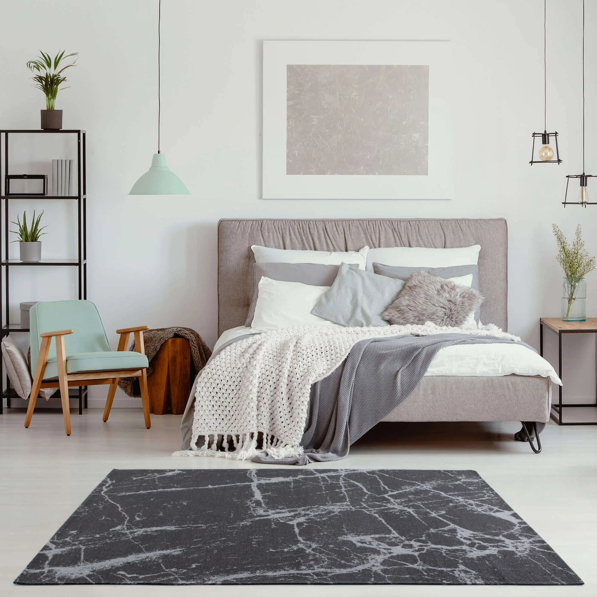 Washable Rug Carina Dark Grey | 6952D - Image 6