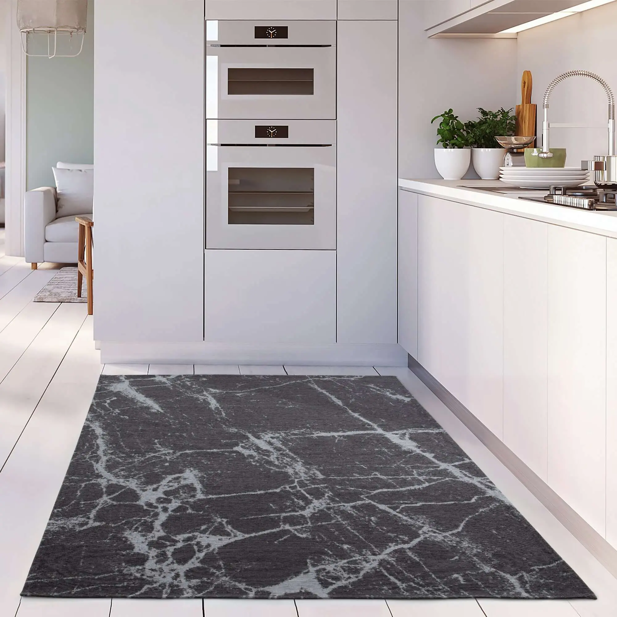Washable Rug Carina Dark Grey | 6952D - Image 7