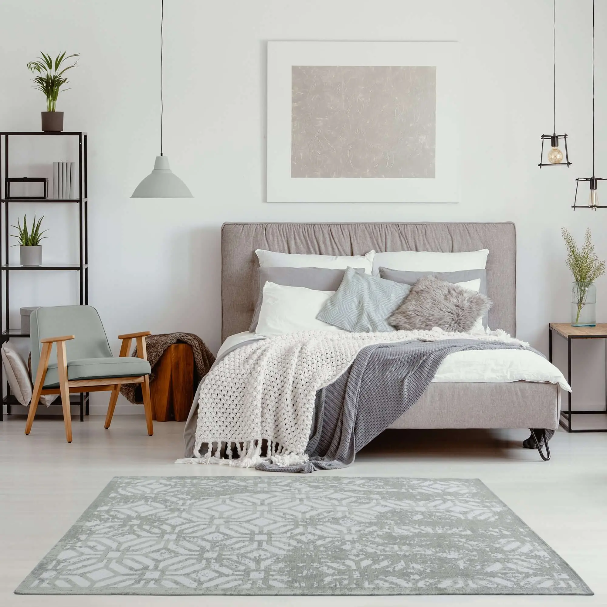Washable Rug Carina Green | 6934 - Image 11